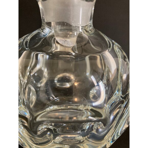 ÅSEDA GLASBRUK SWEDEN 1970's Clear Glass Thumbprint Glass Decanter Bo Borgström - Picture 8 of 8